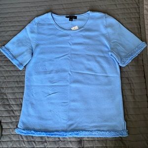 Ann Taylor Fringe Sweater Tee